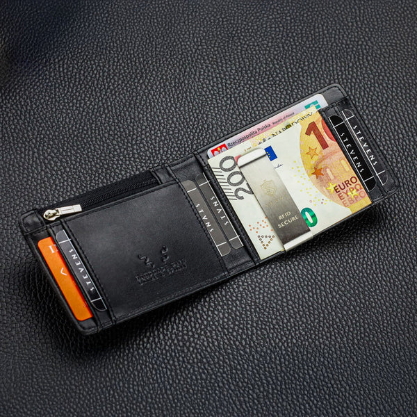 Vīriešu plāns maks, karšu turētājs ar RFID S24 identifikāciju