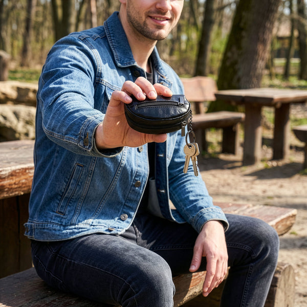 Maza ādas maciņš atslēgām, monētām Stevens P50 S1035