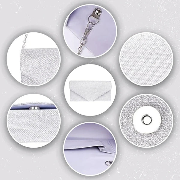 Sieviešu rokassoma E40, sudraba krāsā R284