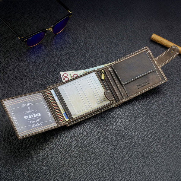 Vīriešu ādas maks Stevens S190 