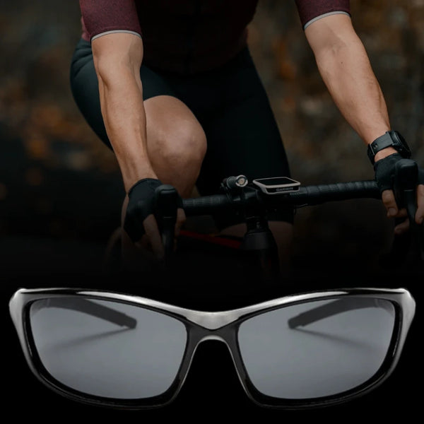 Polarizētas sporta saulesbrilles vīriešiem H83 melnas