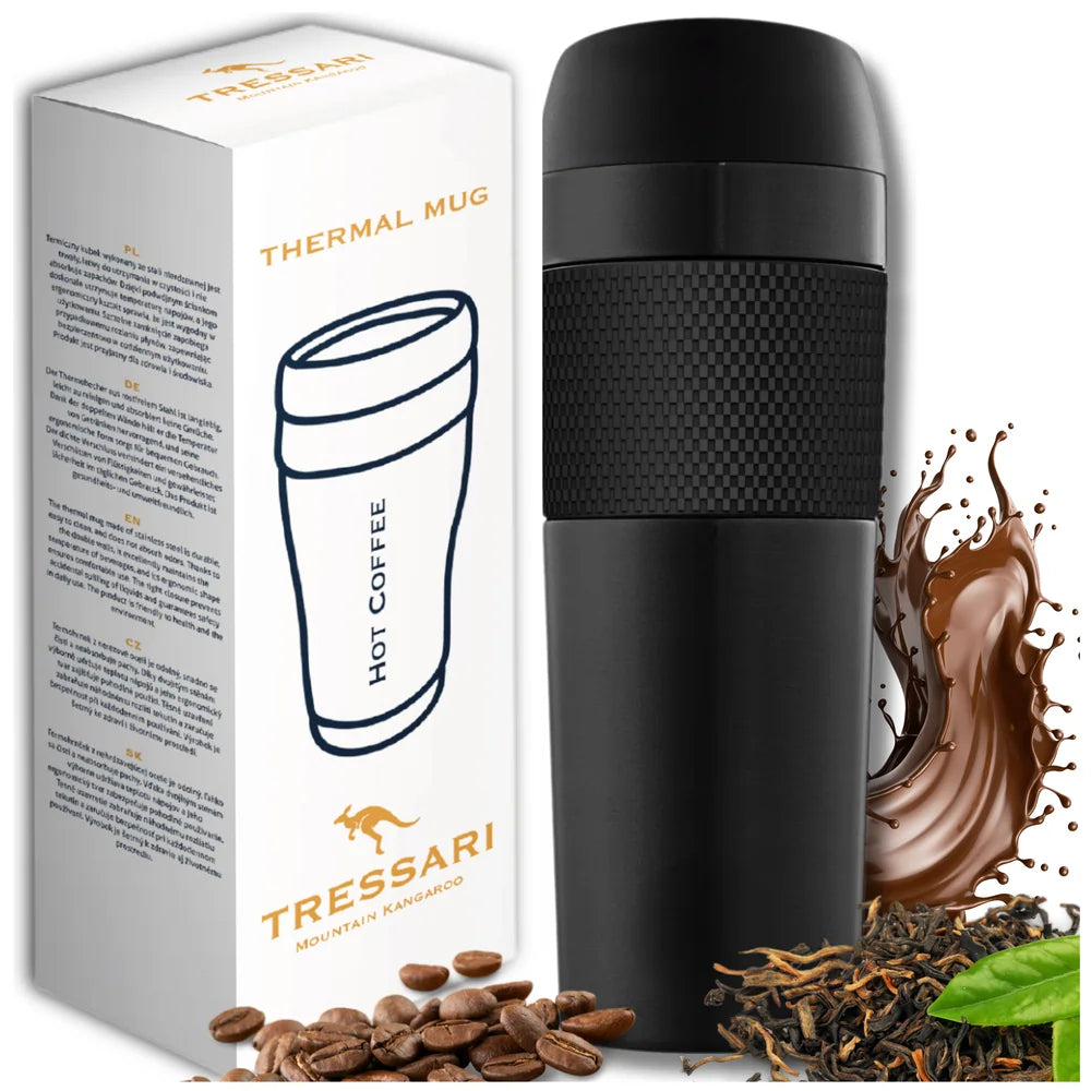 Termokrūze kafijai, melna, 400 ml