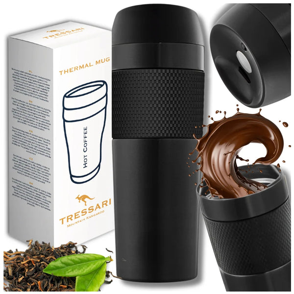 Termokrūze kafijai, melna, 400 ml