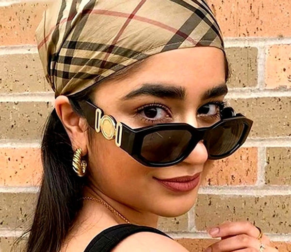 Sieviešu smilšu krāsas taisnstūra saulesbrilles S13