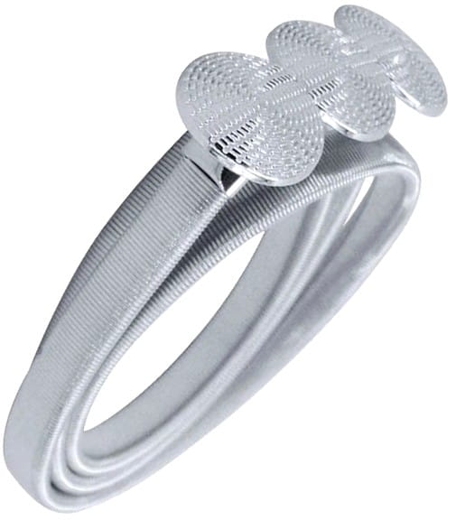 Sidabrinis elastingas metalinis diržas SNAKE D9