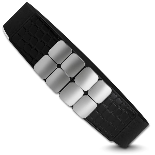 Moteriškas elastingas juodas diržas 4 cm D4