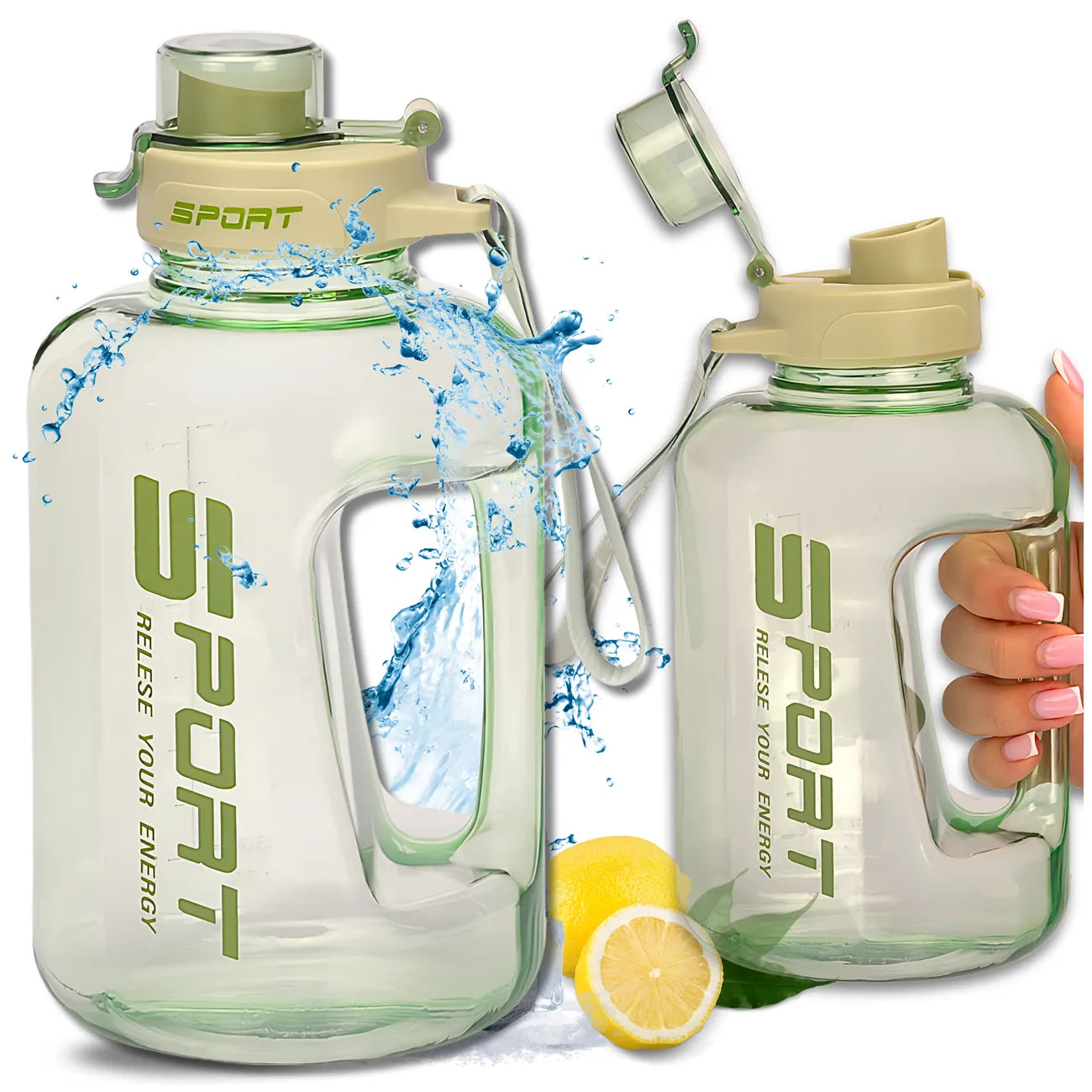 Dzeramā pudele Tressari, 1700 ml, bez BPA, N478