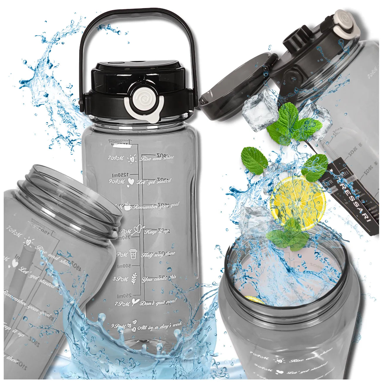 Dzeramā pudele Tressari, 1500 ml, bez BPA, N480