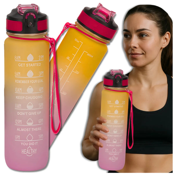 Dzeramā pudele Tressari, 1000 ml, PC plastmasa