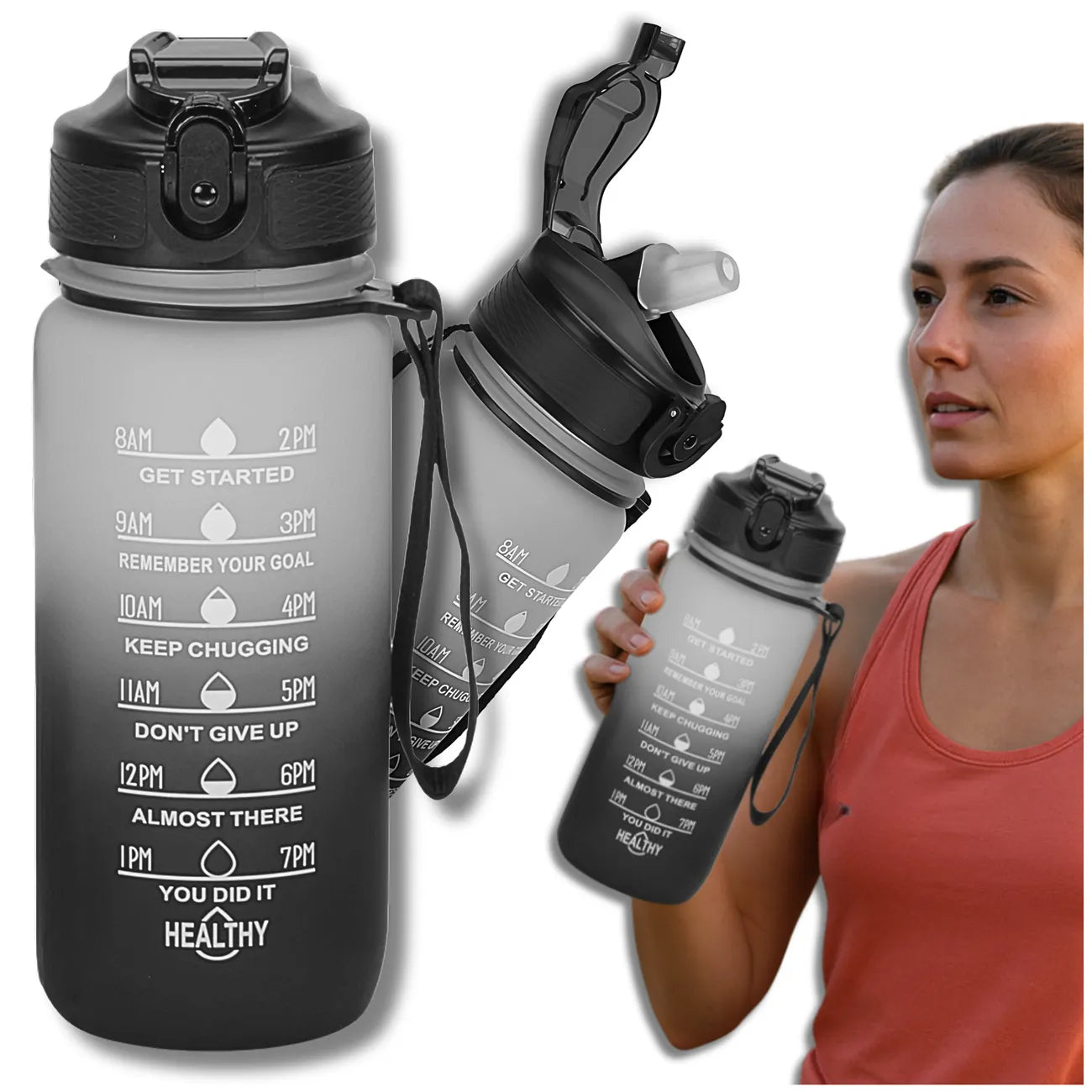 Dzeramā pudele Tressari, 600 ml, bez BPA, N473