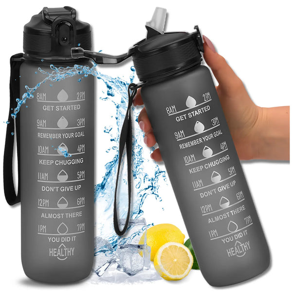 Dzeramā pudele Tressari, 1000 ml, melna