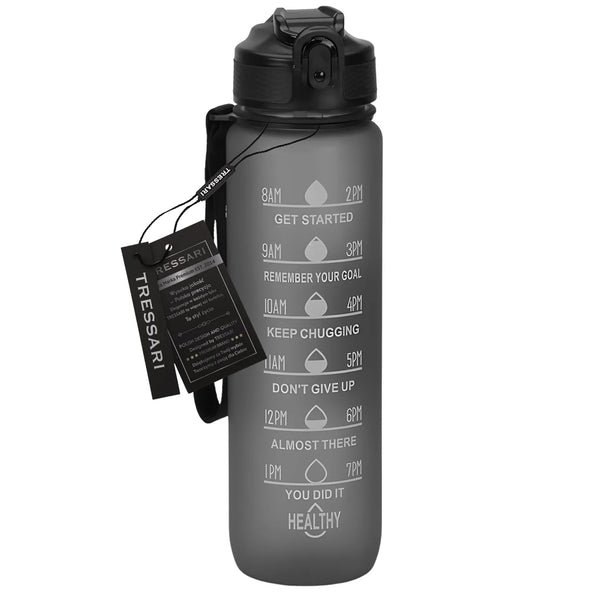 Dzeramā pudele Tressari, 1000 ml, melna