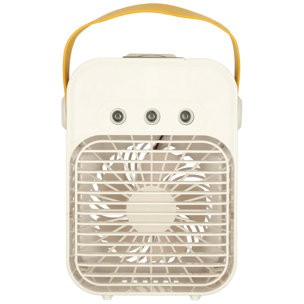 Pārnēsājams USB balts galda ventilators un mitrinātājs