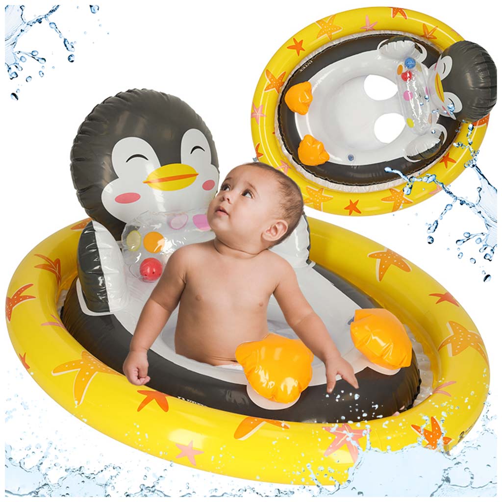 Piepūšams bērnu peldriņķis ar sēdekli "Penguin" INTEX 23 kg 