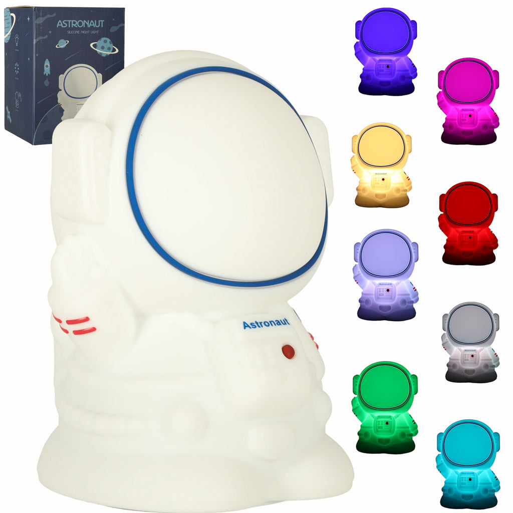 Bērnu silikona naktslampiņa astronauts