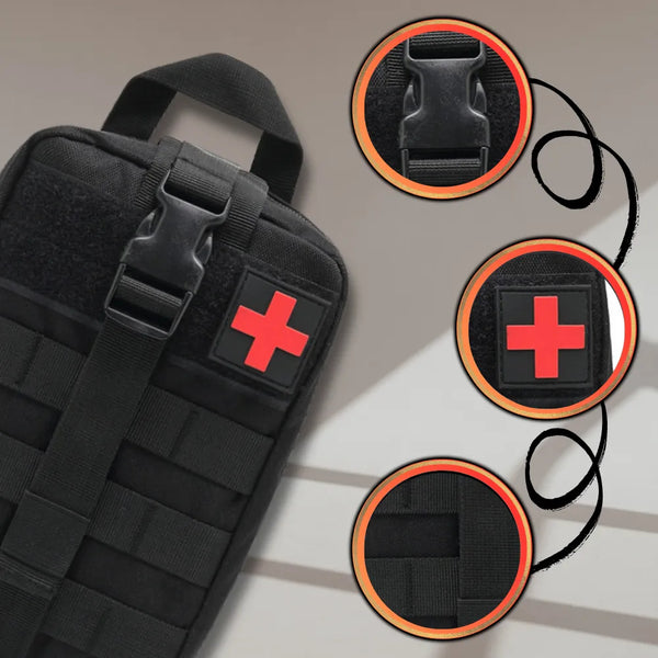 Taktiskā MOLLE pirmās palīdzības aptieciņas soma 1000D V2