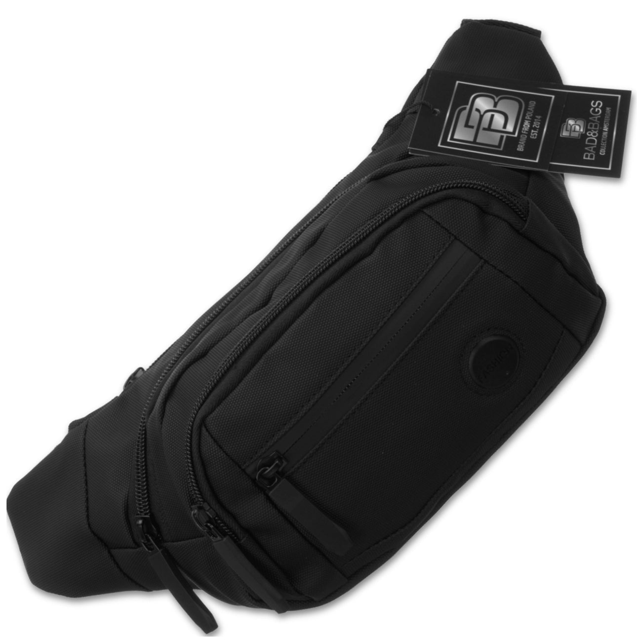 Vīriešu ūdensnecaurlaidīga jostas soma BAD&amp;BAGS, melna