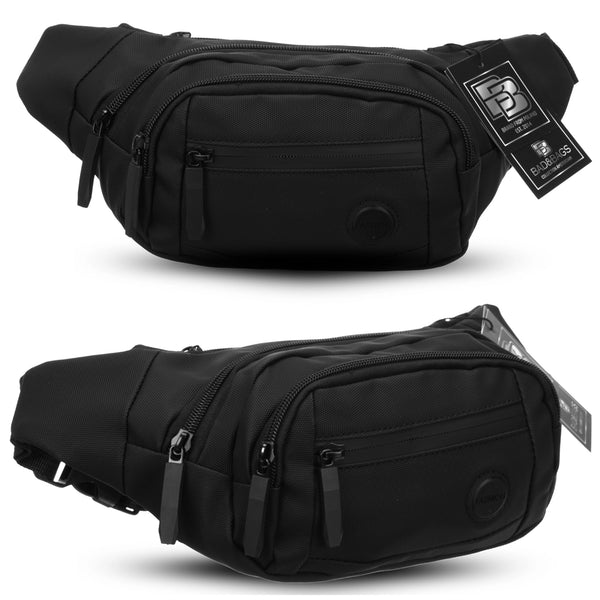 Vīriešu ūdensnecaurlaidīga jostas soma BAD&amp;BAGS, melna