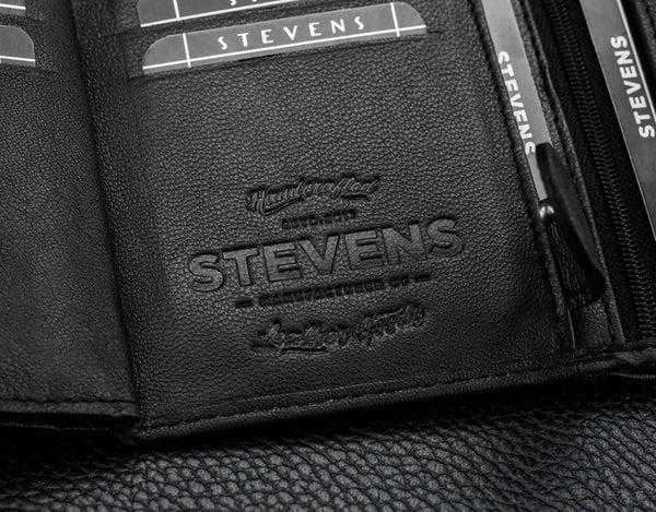 Vīriešu ādas maks STEVENS, vertikāls S192 