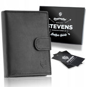 Vīriešu ādas maks STEVENS, vertikāls S192 