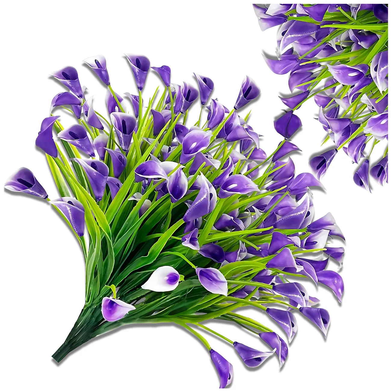 Mākslīgie ziedi, violetas lilijas, 5 gab.