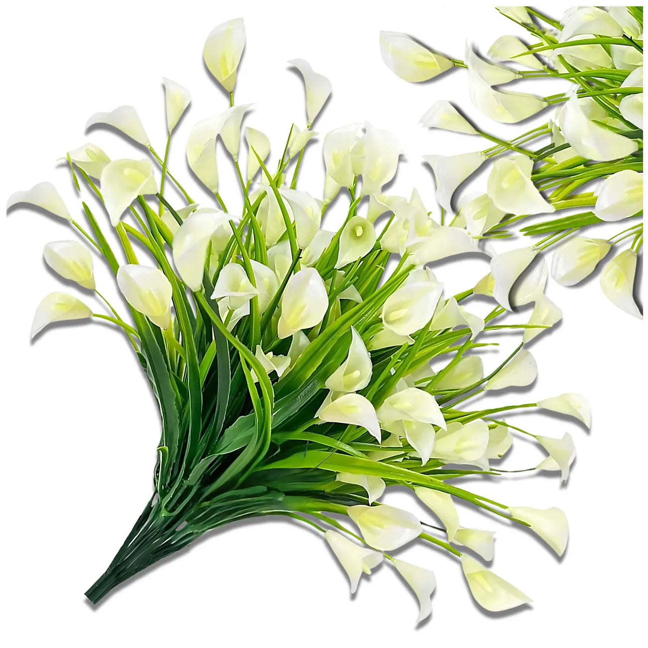 Mākslīgās baltās lilijas, 5 gab.
