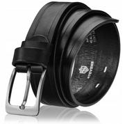 Vīriešu ādas josta Stevens, melna D28