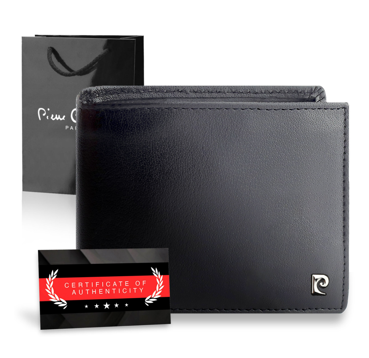 Vīriešu maks Pierre Cardin, ar RFID aizsardzību, melns 5288306 