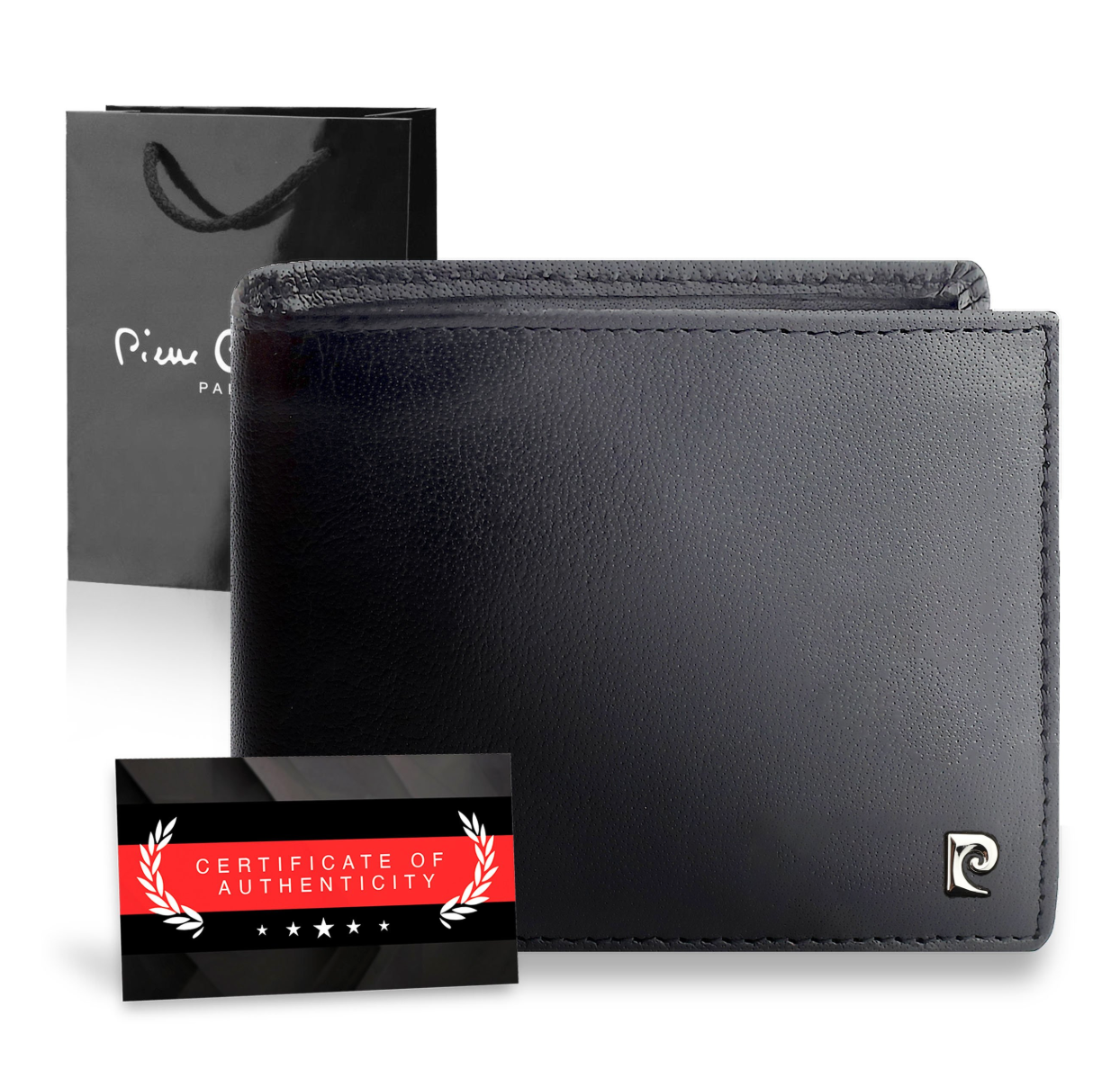 Vīriešu maks Pierre Cardin, melns, ar RFID aizsardzību 6088306 