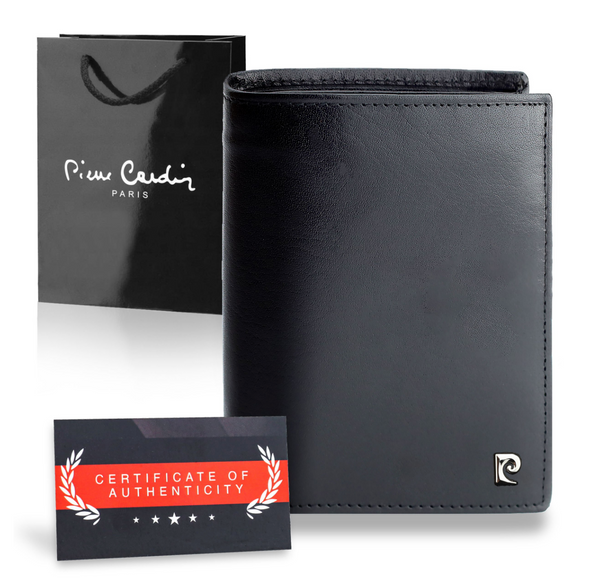 Vīriešu maks Pierre Cardin, īsta āda, RFID aizsardzība YS603 