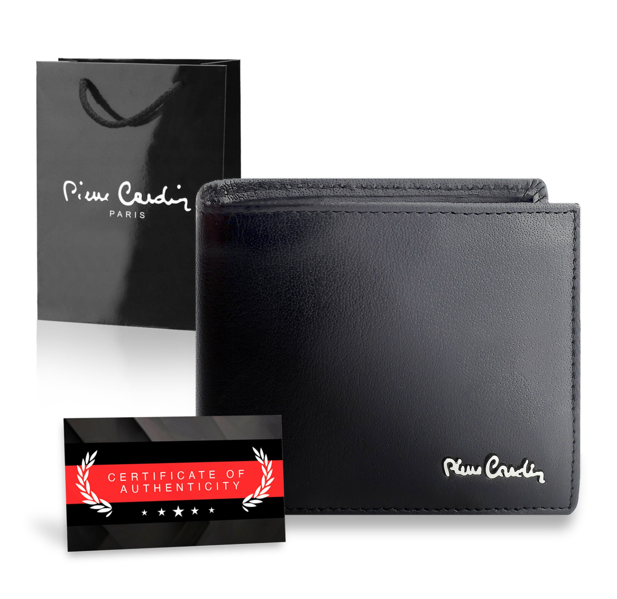 Vīriešu maks Pierre Cardin, ar RFID aizsardzību, melns 5288206 