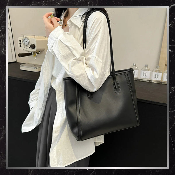 Sieviešu ādas rokassoma BAD&amp;BAGS, melna N499