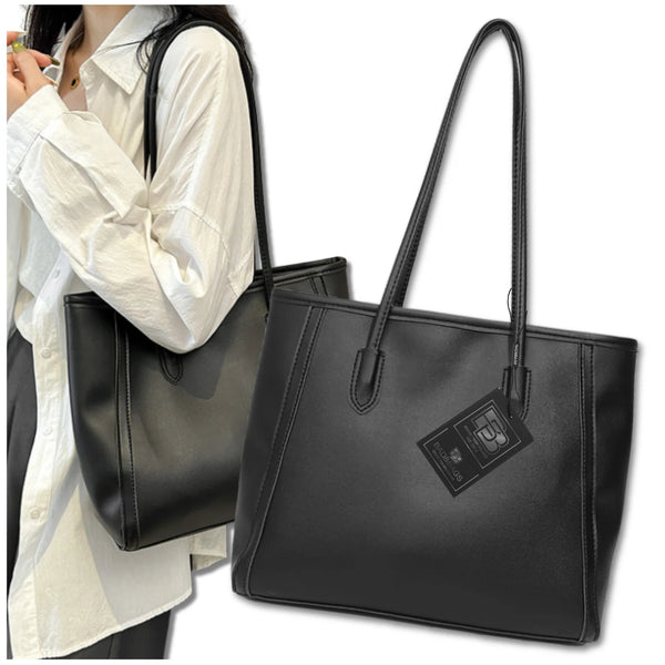 Sieviešu ādas rokassoma BAD&amp;BAGS, melna N499