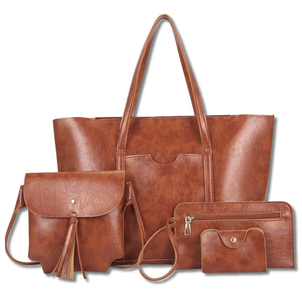 Sieviešu ādas rokassoma BAD&amp;BAGS, brūna