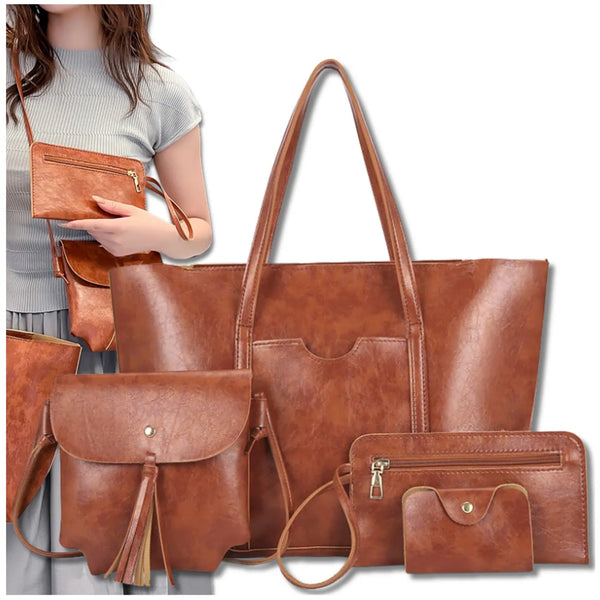 Sieviešu ādas rokassoma BAD&amp;BAGS, brūna