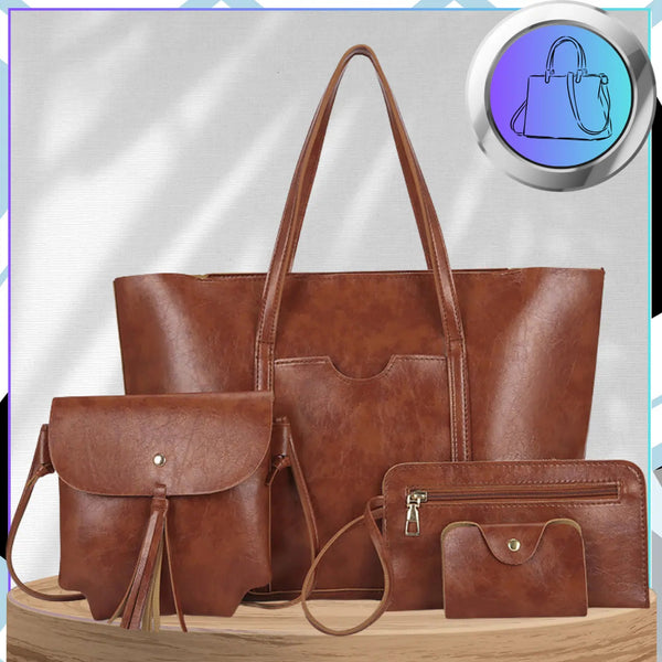 Sieviešu ādas rokassoma BAD&amp;BAGS, brūna