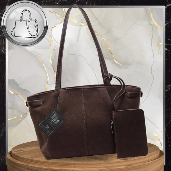 Sieviešu rokassoma, brūna eko āda