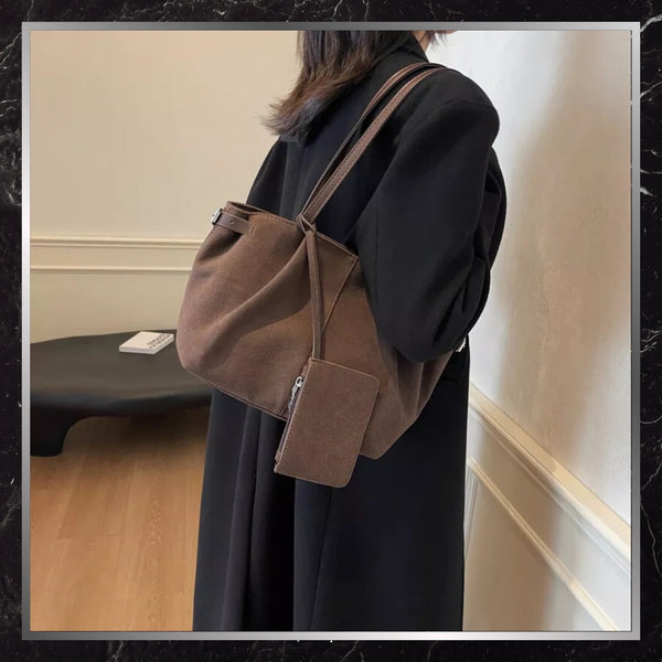 Sieviešu rokassoma, brūna eko āda