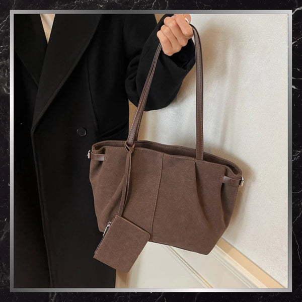 Sieviešu rokassoma, brūna eko āda