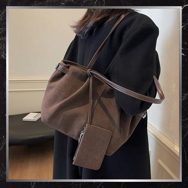 Sieviešu rokassoma, brūna eko āda