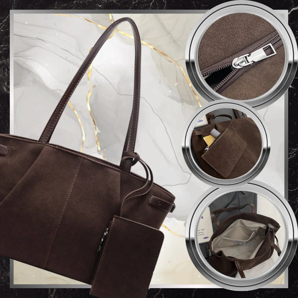 Sieviešu rokassoma, brūna eko āda