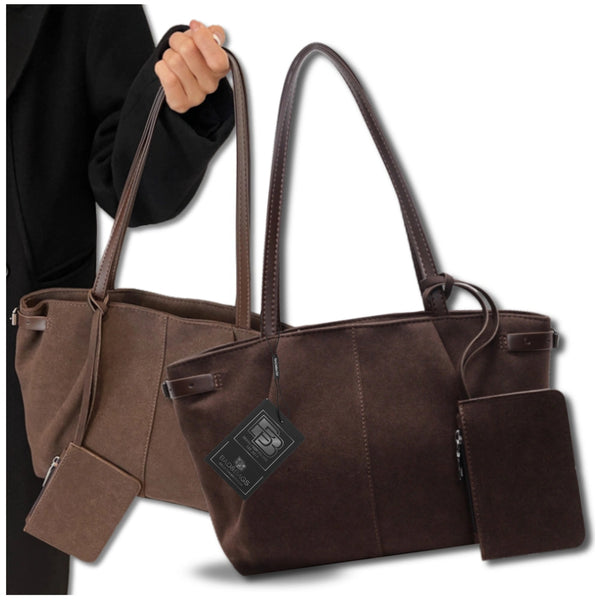 Sieviešu rokassoma, brūna eko āda