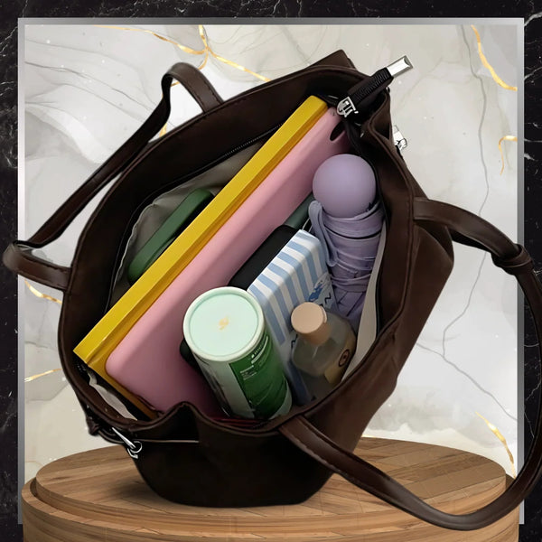 Sieviešu rokassoma, brūna eko āda