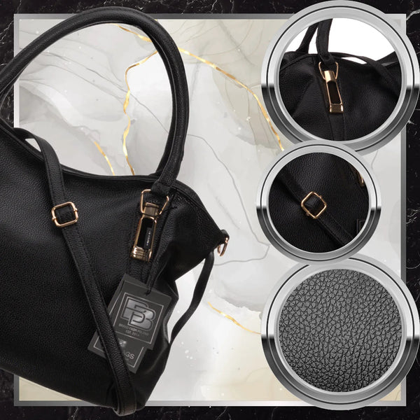 Sieviešu rokassoma BAD&amp;BAGS, melna, eko āda