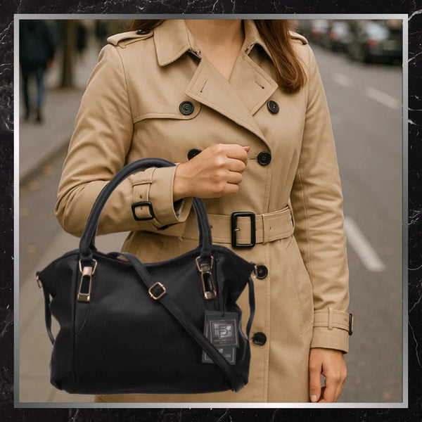 Sieviešu rokassoma BAD&amp;BAGS, melna, eko āda