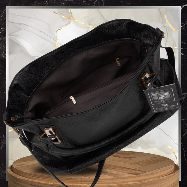 Sieviešu rokassoma BAD&amp;BAGS, melna, eko āda