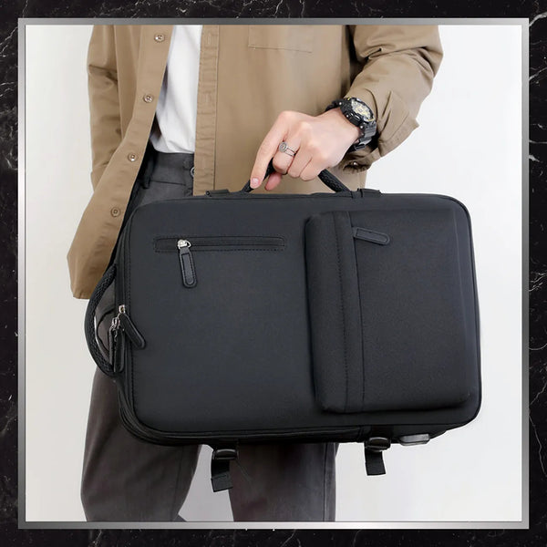 Ceļojumu mugursoma BAD&amp;BAGS, melna, ar USB, ūdensizturīga