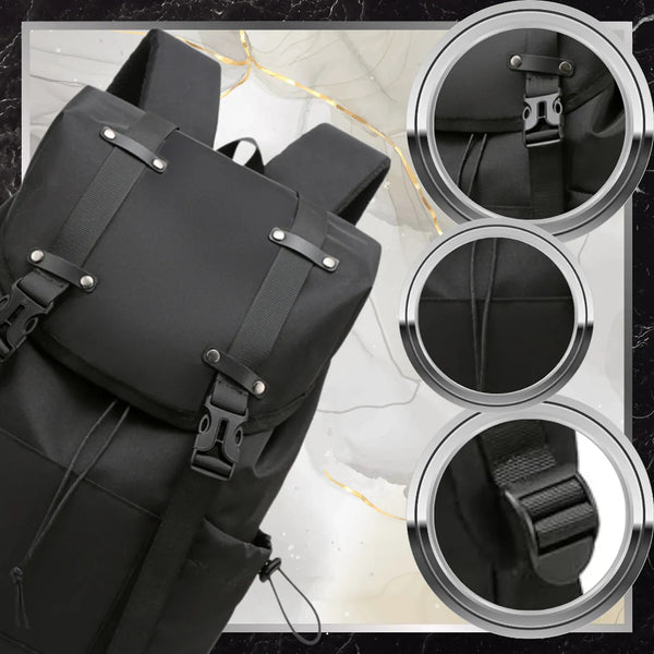 Ceļojumu mugursoma BAD&amp;BAGS, melna, ūdensnecaurlaidīga N488