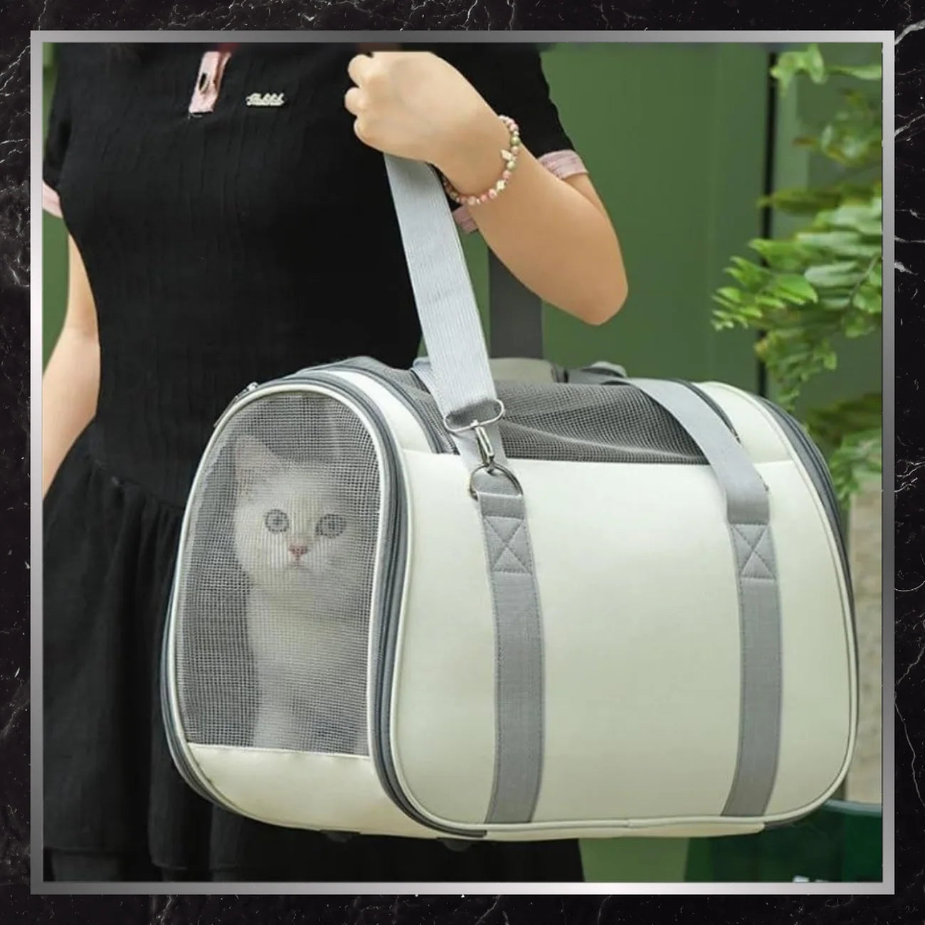 Mājdzīvnieku transportēšanas soma BAD&amp;BAGS, bēša