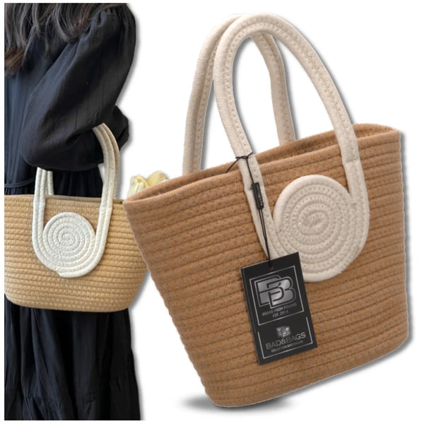 Sieviešu salmu pludmales soma BAD&amp;BAGS, maza